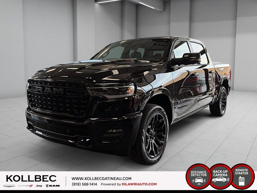 RAM 1500 Limited cabine d'équipe 4x4 caisse de 5 pi 7 po 2026 Couche nacrée cristal noir étincelant