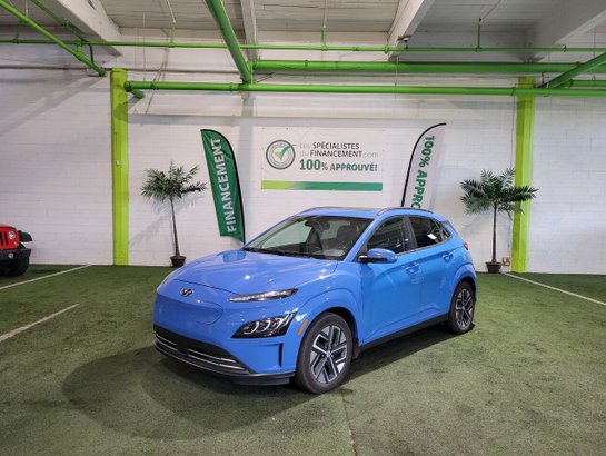 Hyundai Kona électrique Ultimate TA 2022 Bleu
