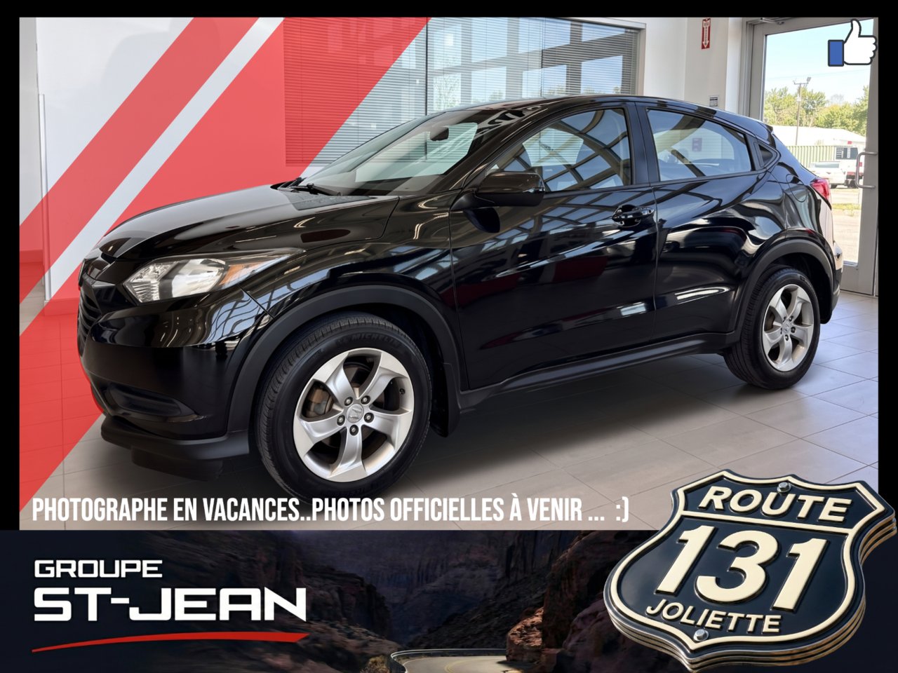 Honda HR-V 2018 Noir Notre-Dame-des-Prairies - photo #0