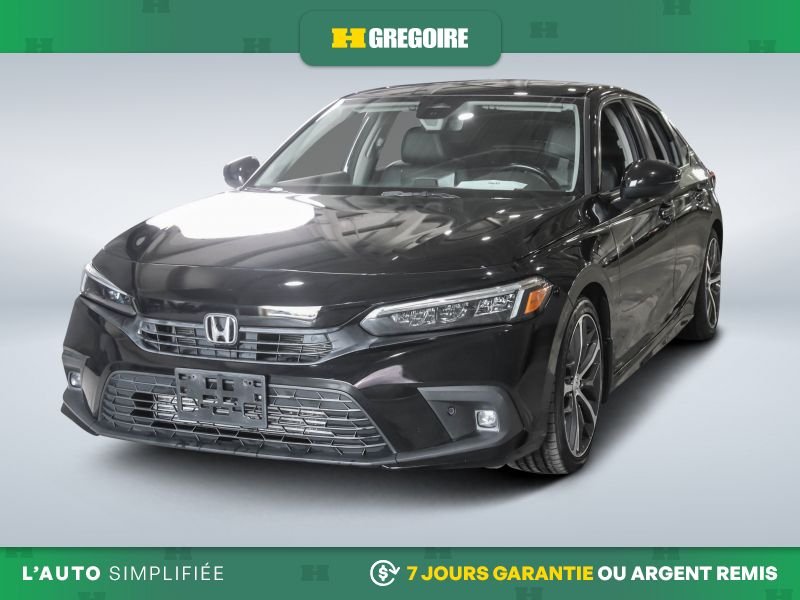 Honda Civic 821107 | Touring AUTO A/C MAGS CUIR TOIT NAV CAM RECUL BLUE 2024 Noir Laval - photo #2