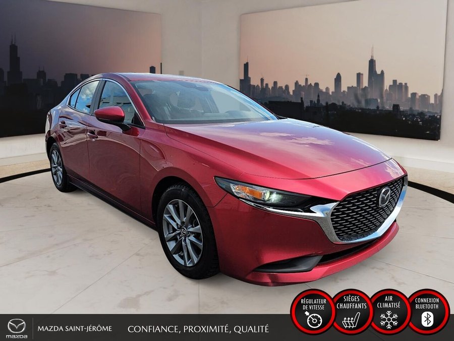 Mazda Mazda3 GS | AWD | CARFAX PROPRE | VOLANT CHAUFFANT 2023 Rouge