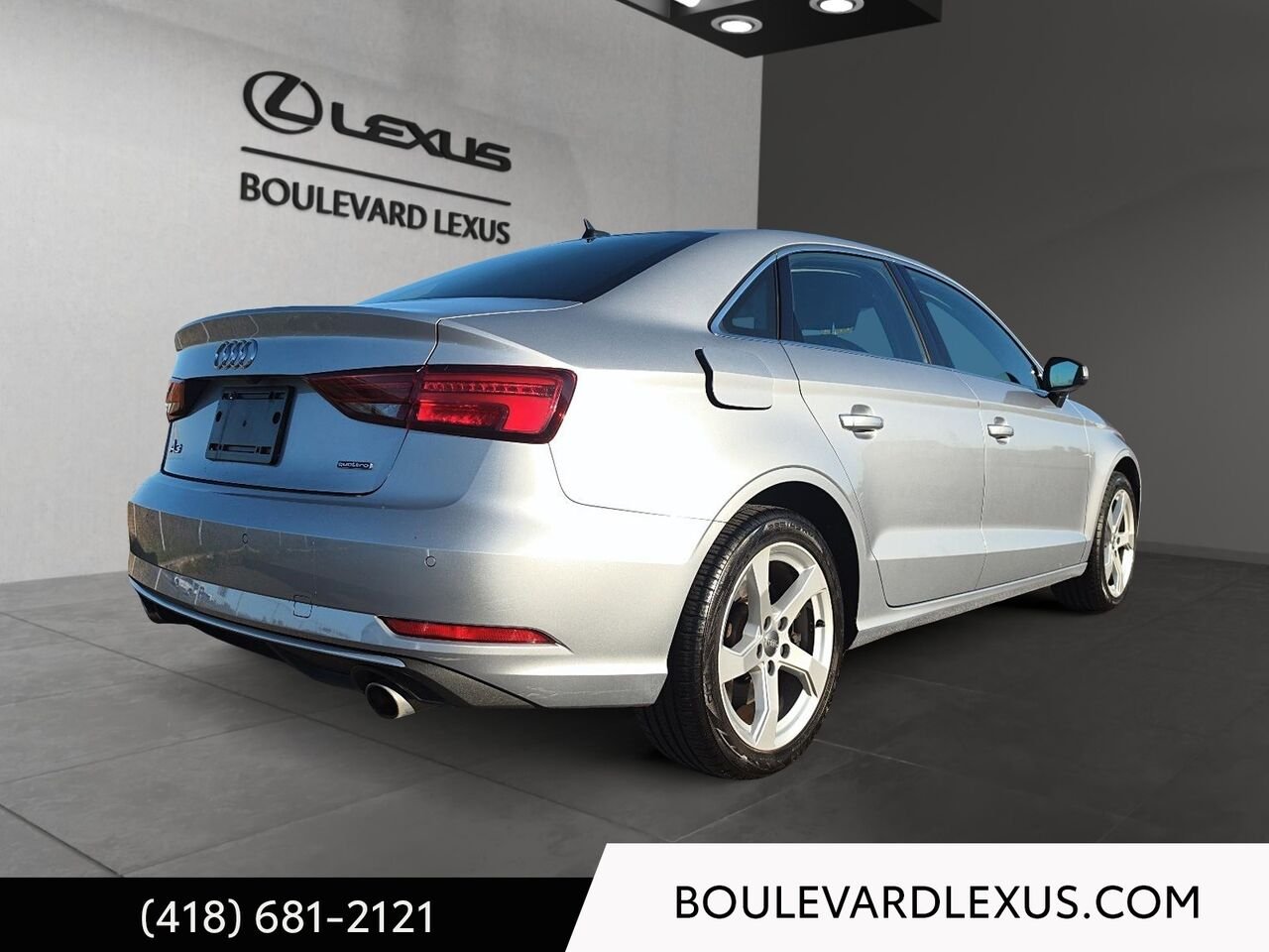 Audi A3 berline 19982B | Komfort 45 TFSI quattro 2019 Argent Québec - photo #3
