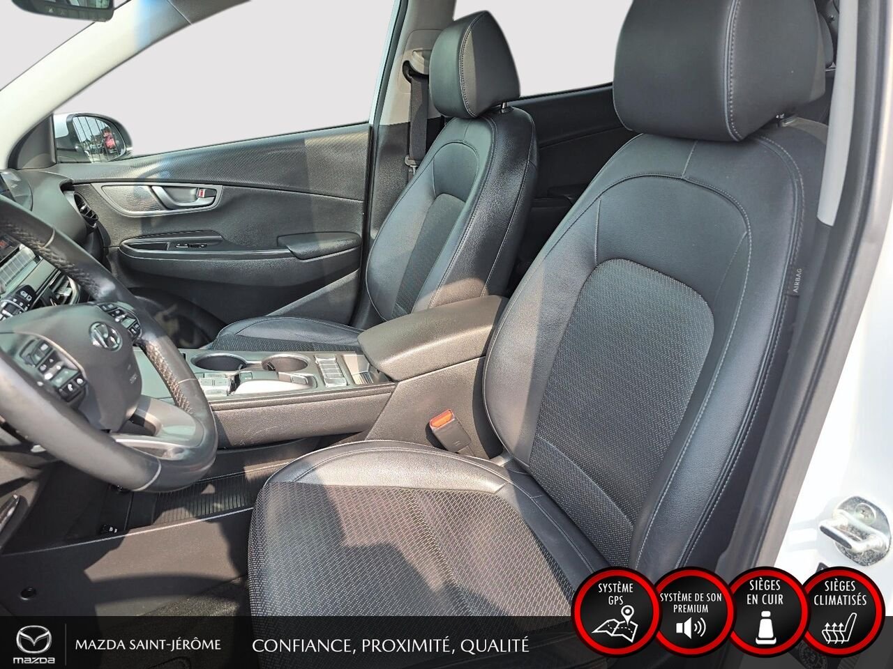 2021 Hyundai Kona Electric White Ste-Agathe des Monts - photo #16