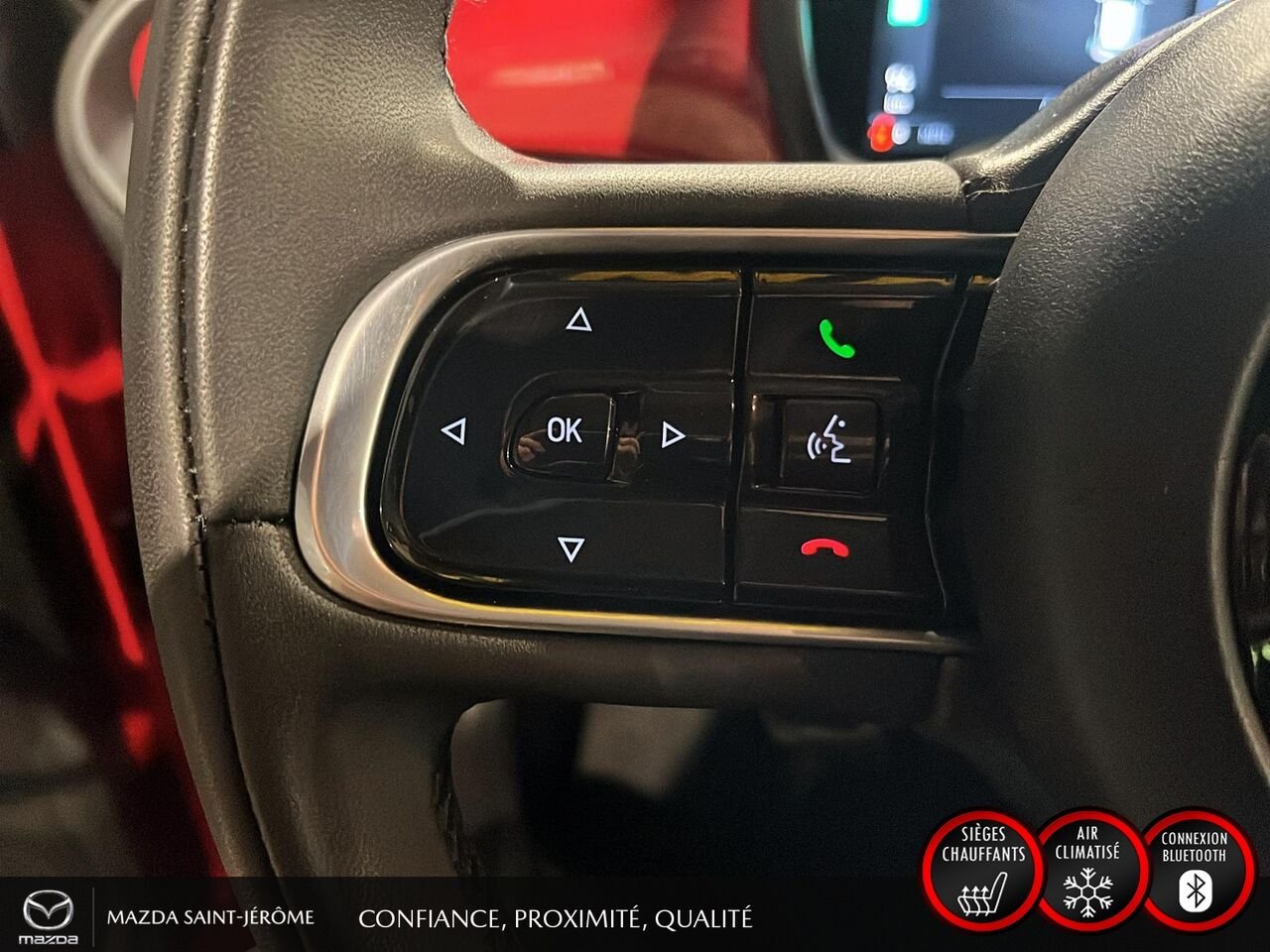 2024 FIAT 500e Édition (RED) | 100 % ÉLECTRIQUE | SEULEMENT 17 026 KM | CARFAX VIERGE Red Saint-Jérôme - photo #14