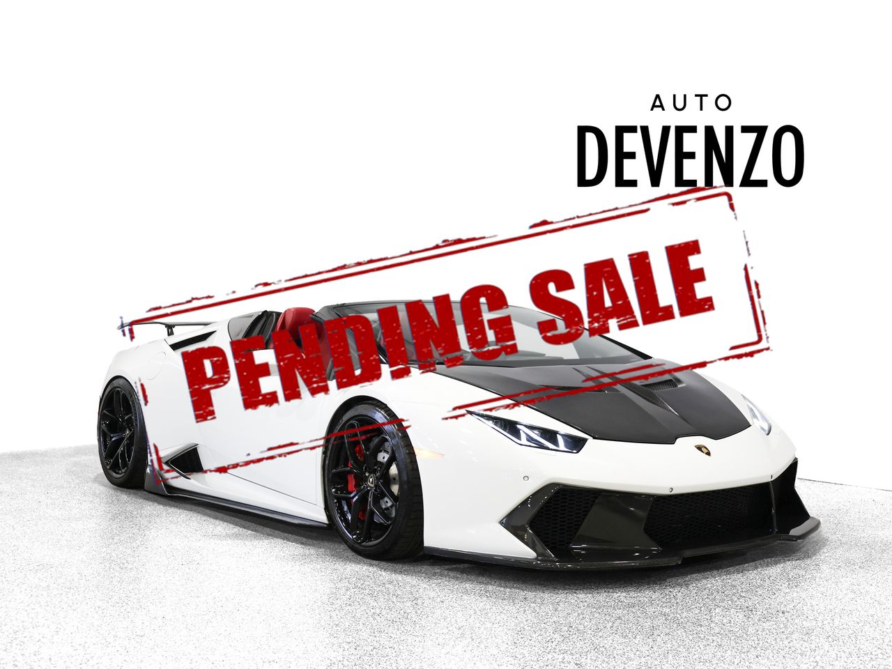 White 2017 Lamborghini Huracan Convertible Rear-Wheel Drive Automatic