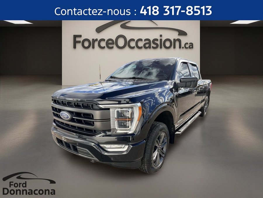 Ford F-150 LARIAT cabine SuperCrew - BOÎTE DE 6,5PI - 502A - MOTEUR POWERBOOST - 3,5 HYBRIDE - CUIR -TOIT PANO 2023 Noir