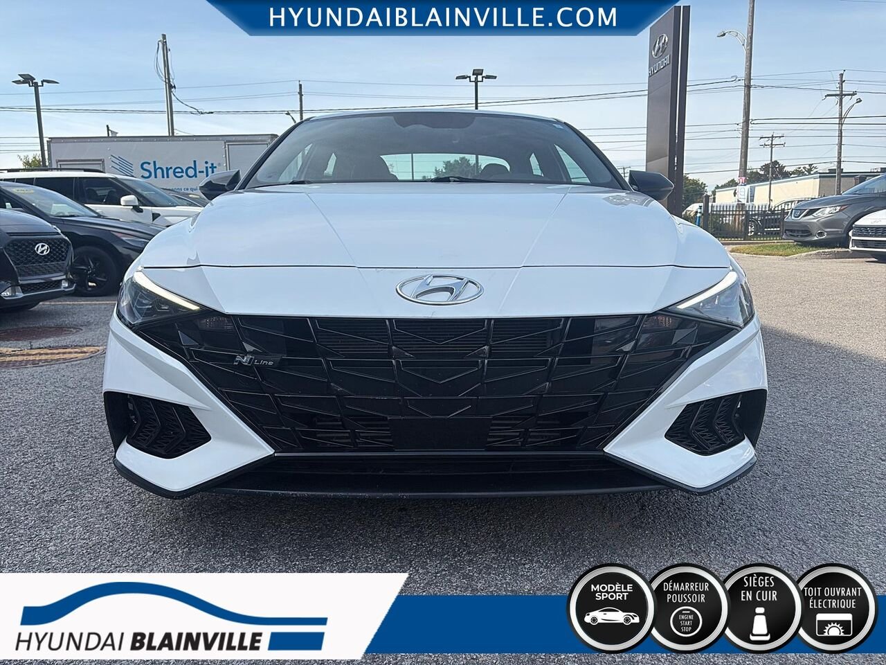 Hyundai Elantra 2023 Blanc Blainville - photo #1