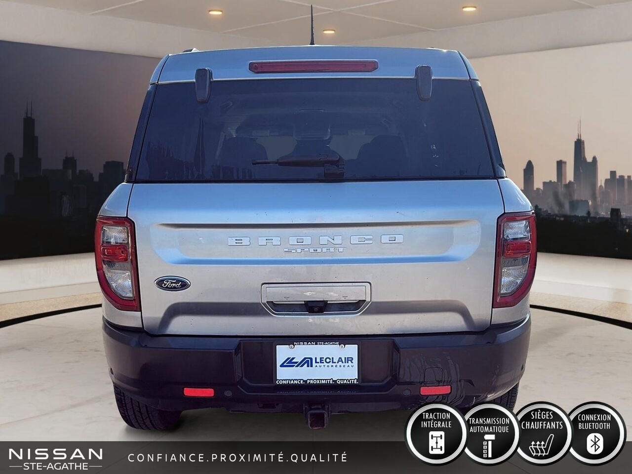 2023 Ford Bronco Sport Big Bend 4x4 | UN SEUL PROPRIÉTAIRE | APPLE CARPLAY | BOÎTE AUTOMATIQUE Grey Saint-Jérôme - photo #2