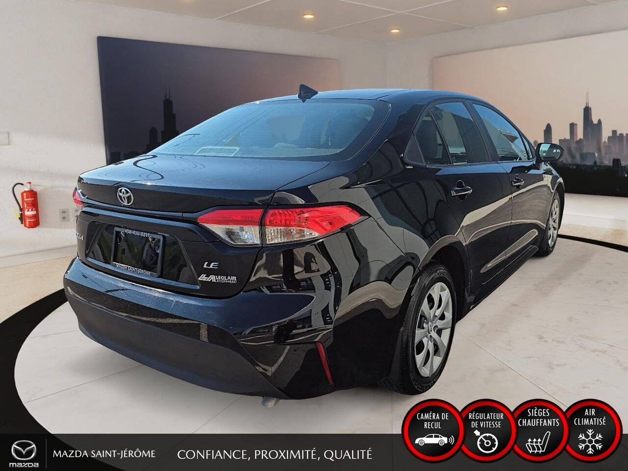 Toyota Corolla 2023 Noir Ste-Agathe des Monts - photo #5
