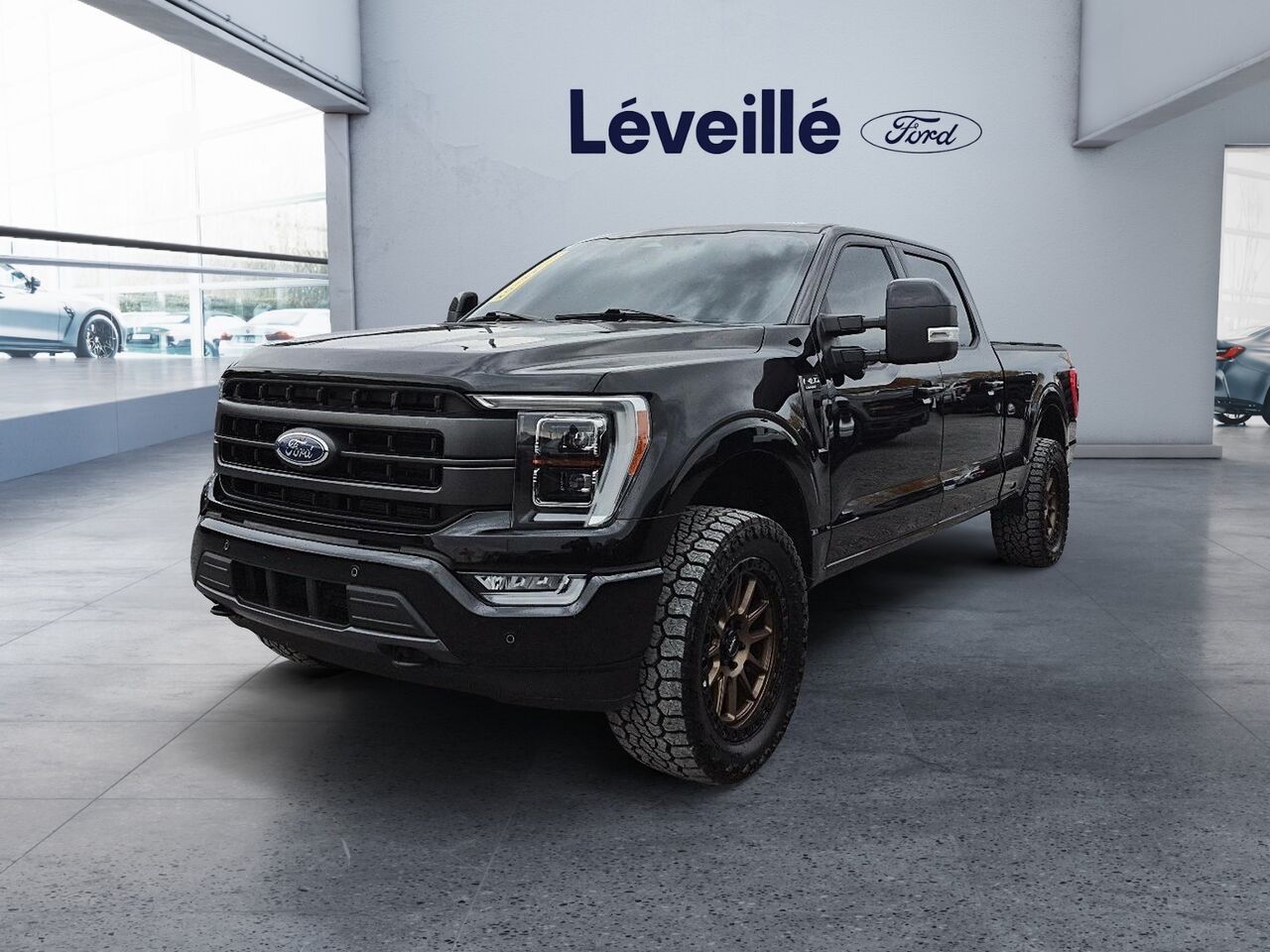 Black 2023 Ford F-150 Pickup Truck Four-Wheel Drive Automatic