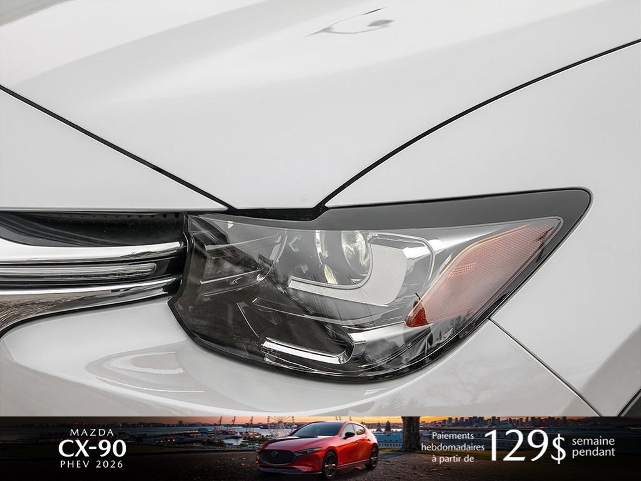 Mazda CX-90 hybride rechargeable JM3KKCHA5T1399561 2026 Blanc rhodium métallisé Mirabel - photo #9