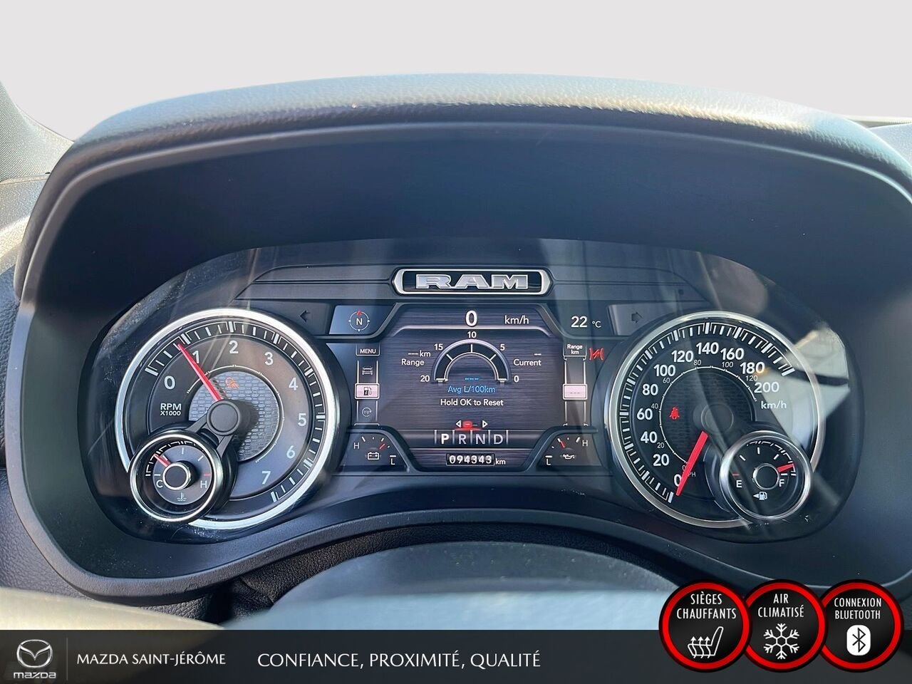 Ram 1500 Big Horn cabine d'équipe 4x4 caisse de 6 pi 4 po 2020 Gris Saint-Jérôme - photo #17