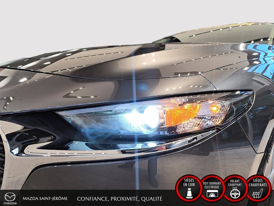 Mazda Mazda3 GS | AWD | TOIT OUVRANT | CUIR | 2023 Gris