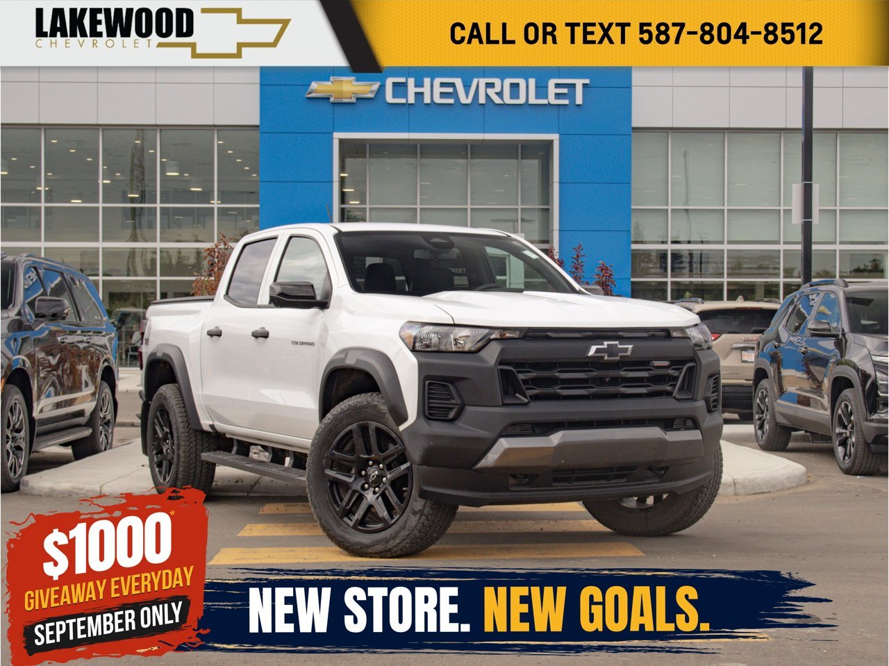 2023 Chevrolet Colorado 4WD Crew Cab Trail Boss White Sherwood Park - photo #0