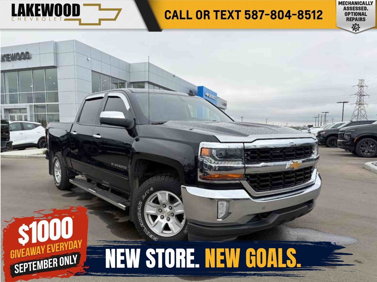 2017 Chevrolet Silverado 1500 4WD Crew Cab 143.5 LT w/1LT Black Sherwood Park - photo #0