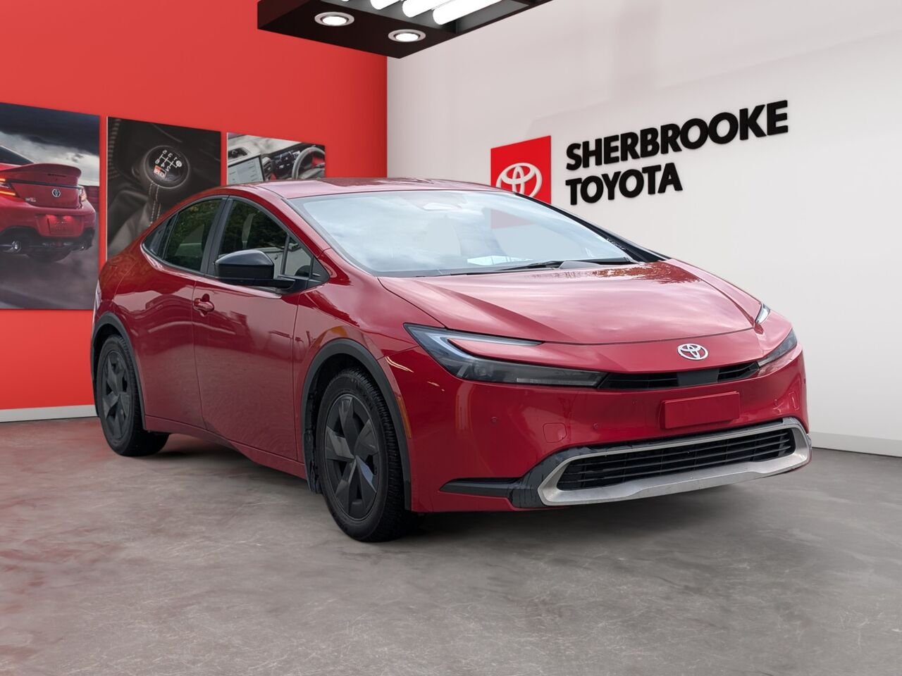 2026 Toyota Prius hybride branchable JTDACACU0T3059777 Red Sherbrooke - photo #1