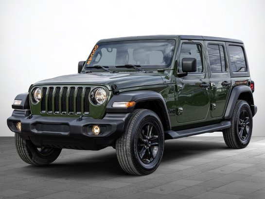 2021 Jeep Wrangler UNLIMITED 4X4 3.6 L 2 TOIT AUT AIR CAMERA TECH PACKAGE Green
