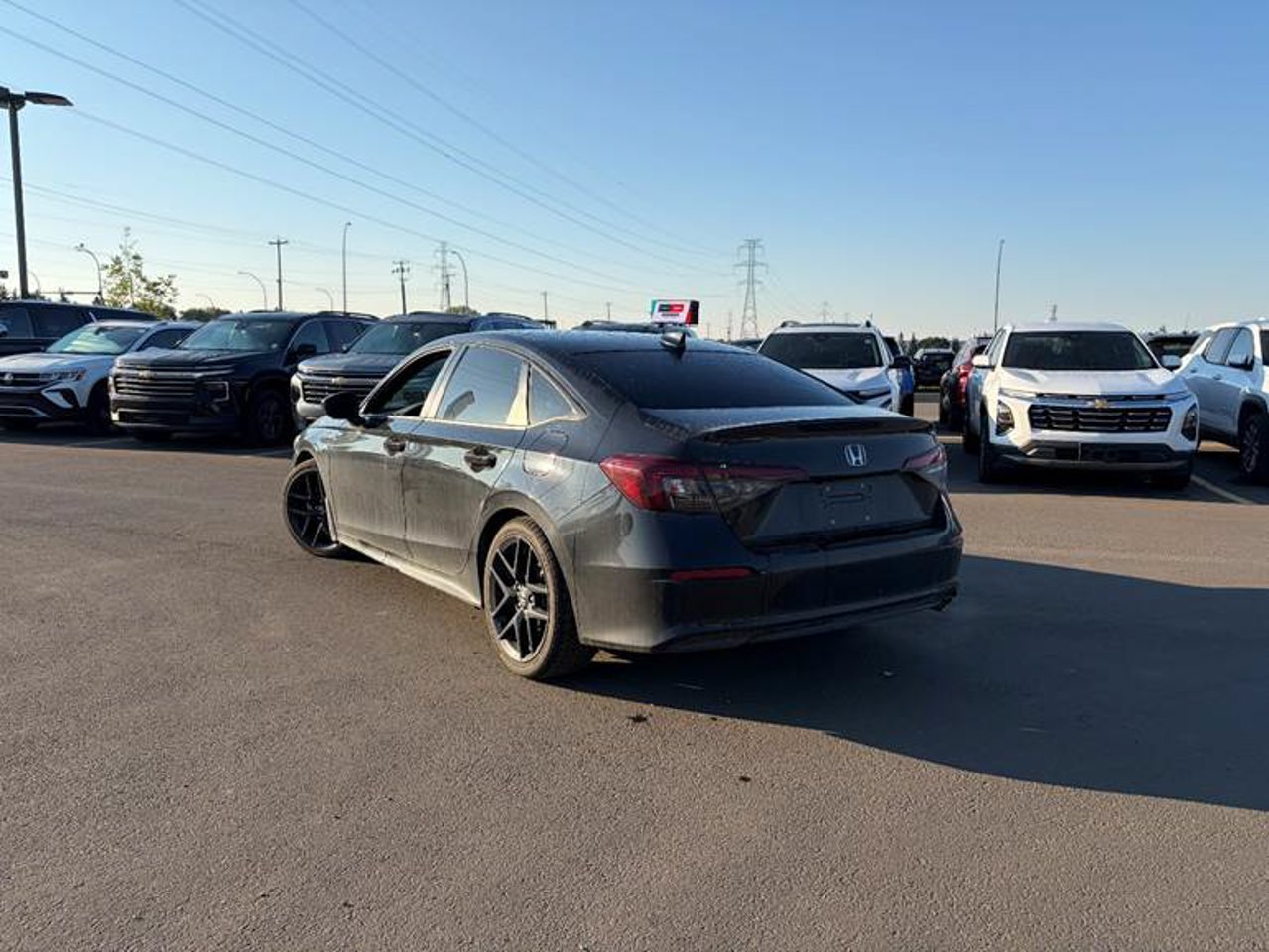 2025 Honda Civic Sedan Sport CVT Black Sherwood Park - photo #3
