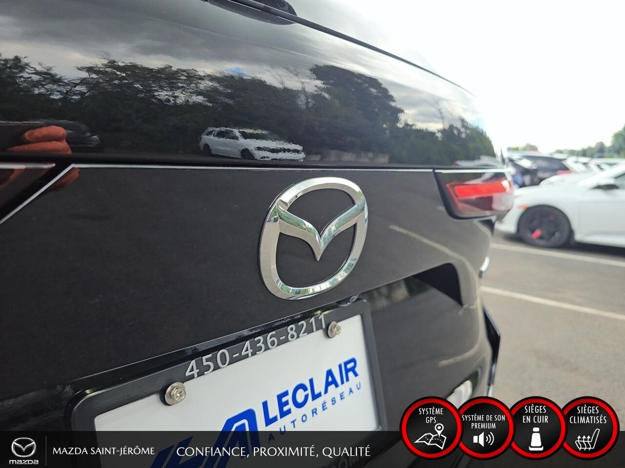 Mazda CX-90 hybride rechargeable GT hybride rechargeable | CUIR NAPPA | TOIT 2 RANGÉES | BOSE 12 HP | AWD | 3e RANGÉE 2025 Noir Saint-Jérôme - photo #7