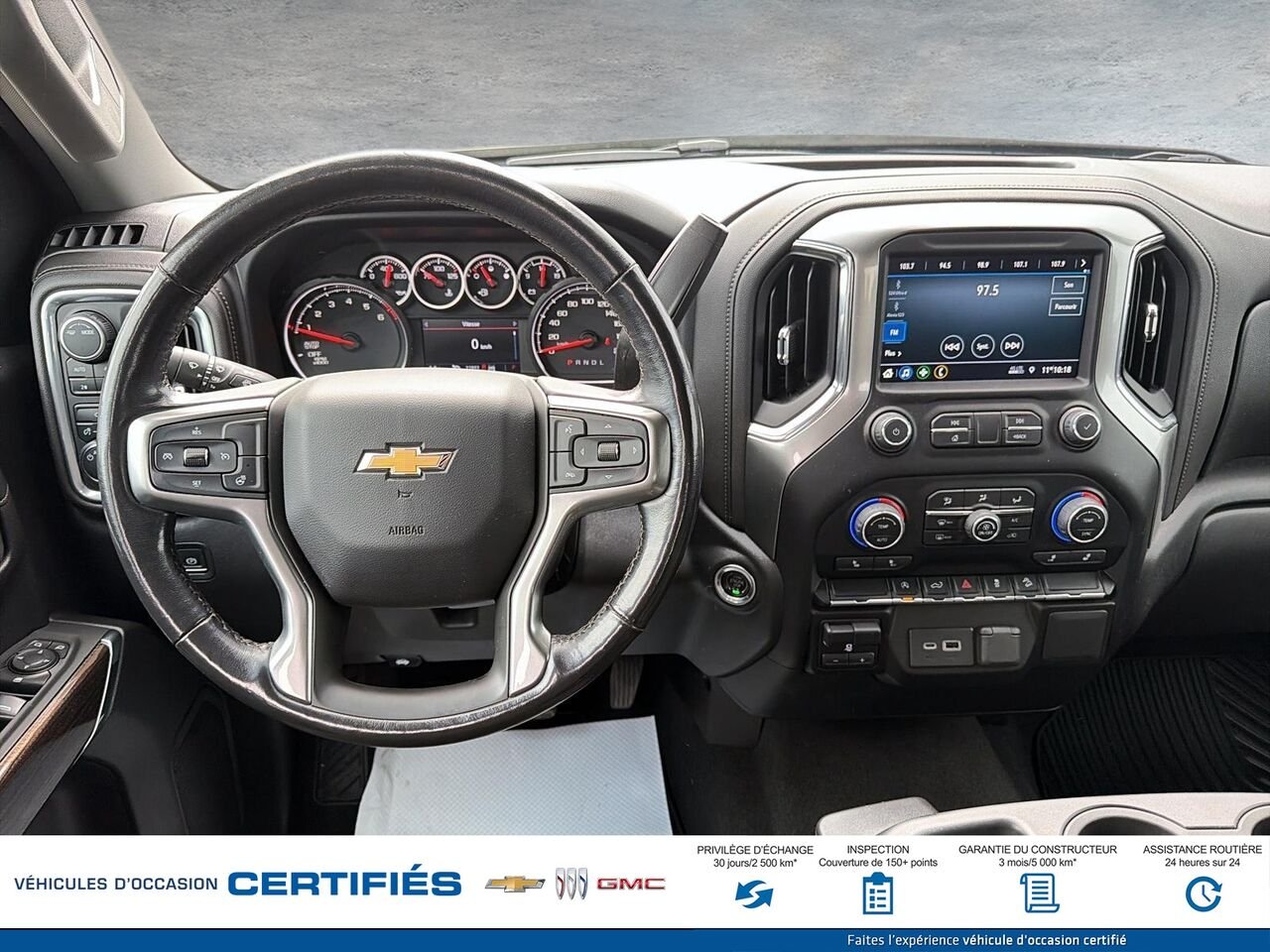 2021 CHEVROLET SILVERADO 1500 LT cabine multiplace 4RM 157 po Black Montmagny - photo #8
