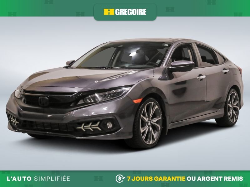 Honda Civic 820731 | Touring AUTO AC CUIR TOIT NAV MAGS CAM RECUL BLEUT 2019 Gris Laval - photo #2