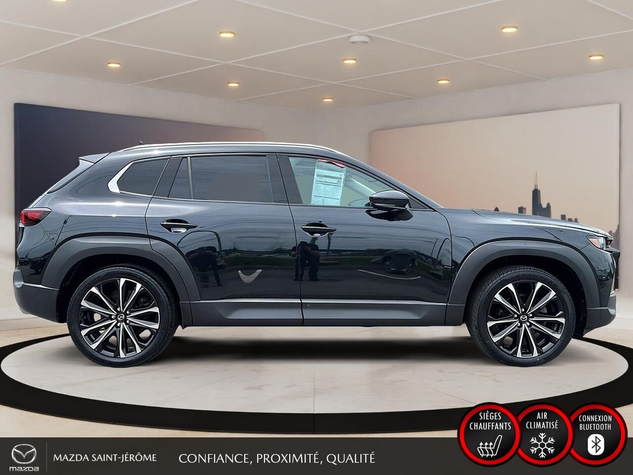 Mazda CX-50 GT avec moteur turbo | TOIT PANORAMIQUE | CUIR | AWD | 2024 Noir Saint-Jérôme - photo #4