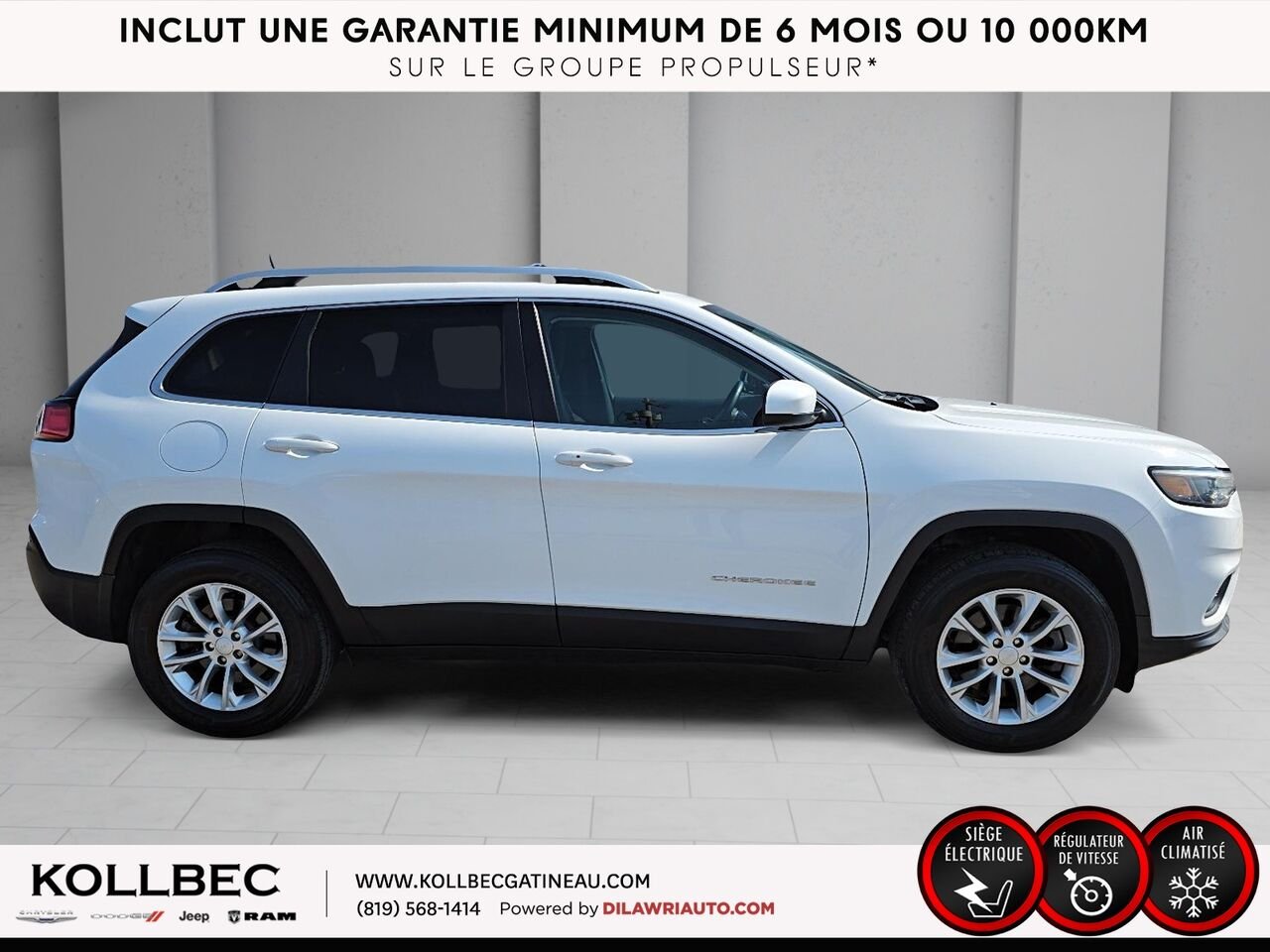 JEEP CHEROKEE 261101 | North 4x4 2019 Blanc Gatineau - photo #13