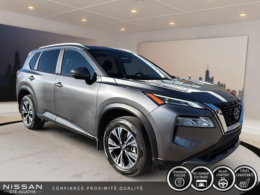Nissan Rogue SV TI | 1 PROPRIÉTAIRE | TOIT OUVRANT PANORAMIQUE | CAMÉRA 360° | CARPLAY 2023 Gris