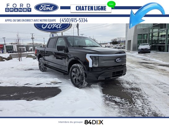 2023 Ford F-150 Lightning XLT SuperCrew 4RM caisse de 5,5 pi Black