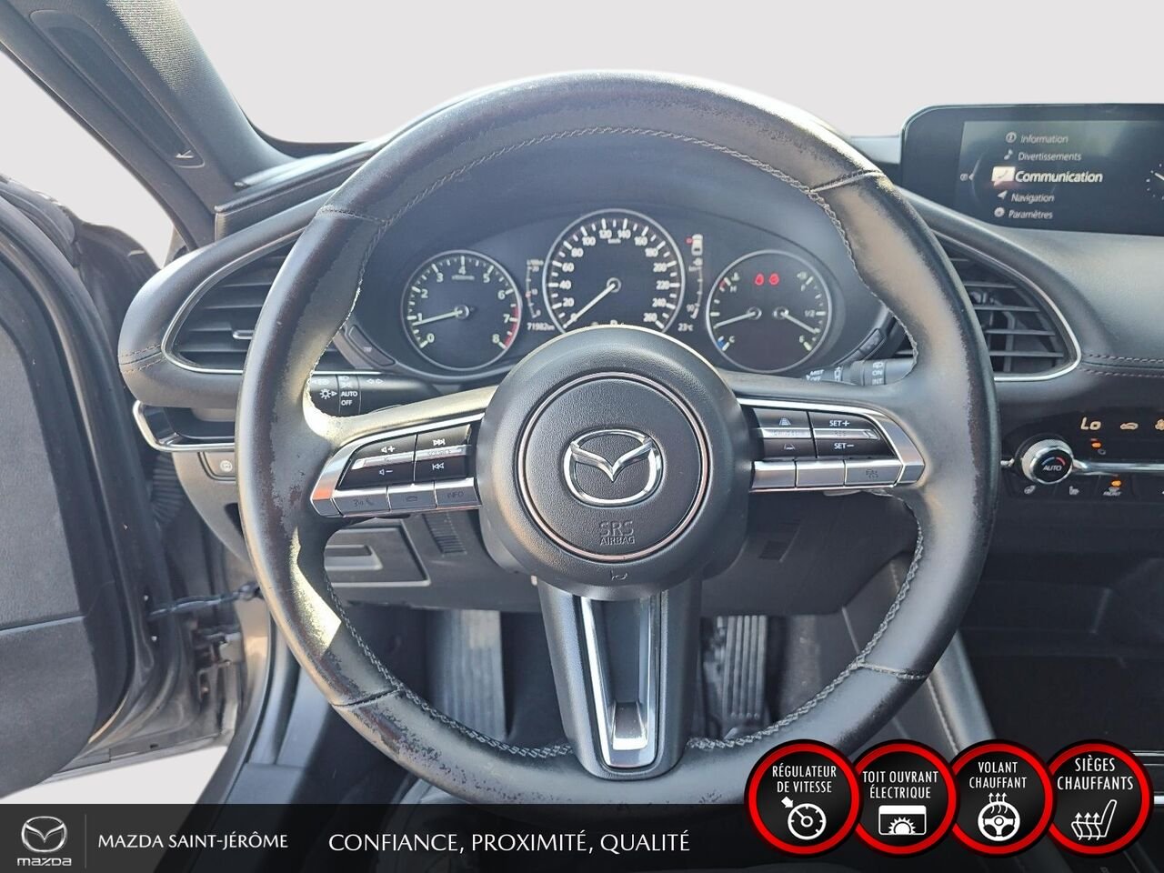 2020 Mazda Mazda3 Sport GT | TOIT OUVRANT | CUIR | AUTOMATIQUE Grey Saint-Jérôme - photo #13