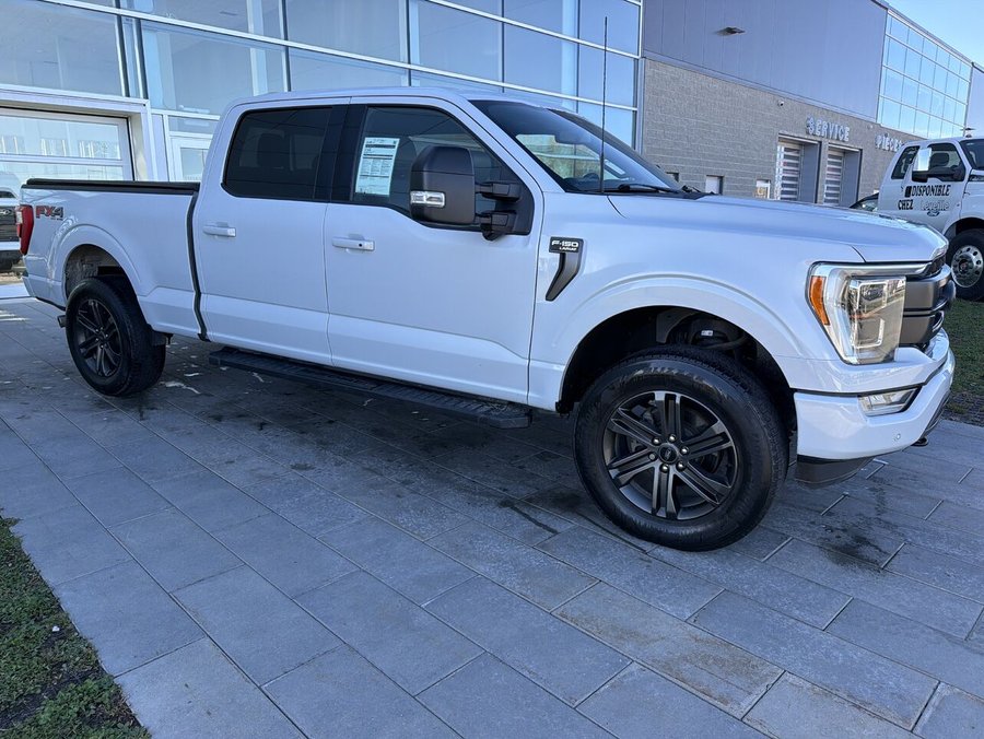 Ford F-150 LARIAT 5.0L ** 502A ** SPORT ** TOIT PANO ** FX4 20P ** PRO POWER 2KW ** B&O ** 6,5 pi 6,5 pi 2022 Blanc