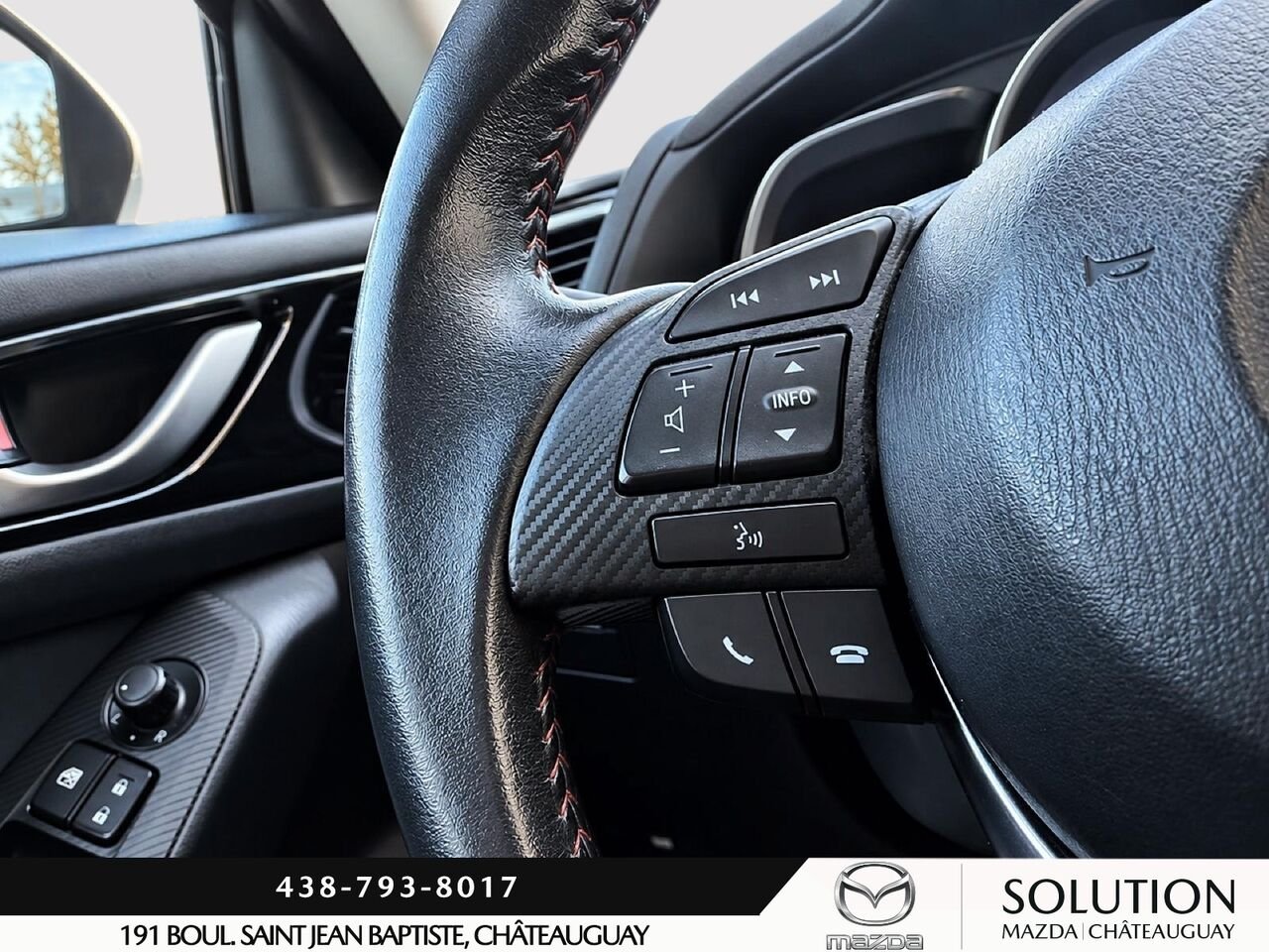 Mazda 3 SPORT AUTOMATIQUE / BLUETOOTH / SIEGES ET VOLANT CHAUFFANTS 2016 Blanc Châteauguay - photo #12
