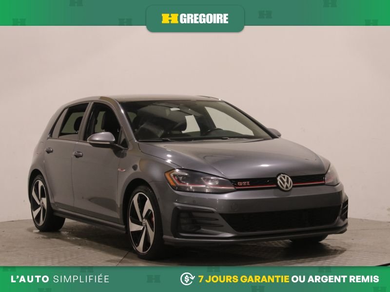 Volkswagen Golf GTI 822417 | Autobahn AUTO AC CUIR TOIT NAV CAM RECUL BLEUTOOTH 2019 Gris Laval - photo #0