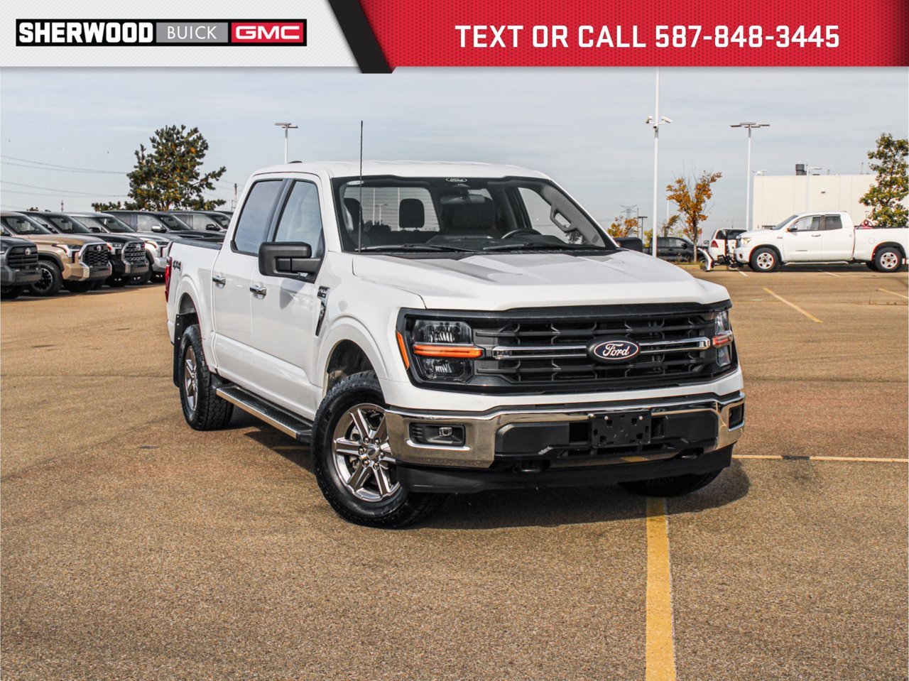 2025 Ford F-150 XLT 4WD SuperCrew 5.5' Box White Sherwood Park - photo #0