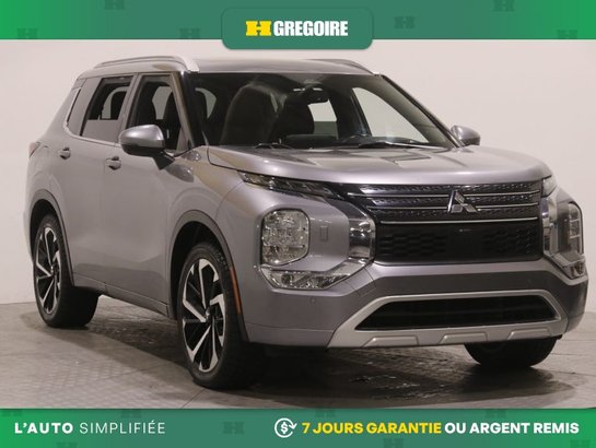 2022 Mitsubishi Outlander GT Premium AWD A/C CUIR TOIT NAV MAGS CAM RECUL BL Grey