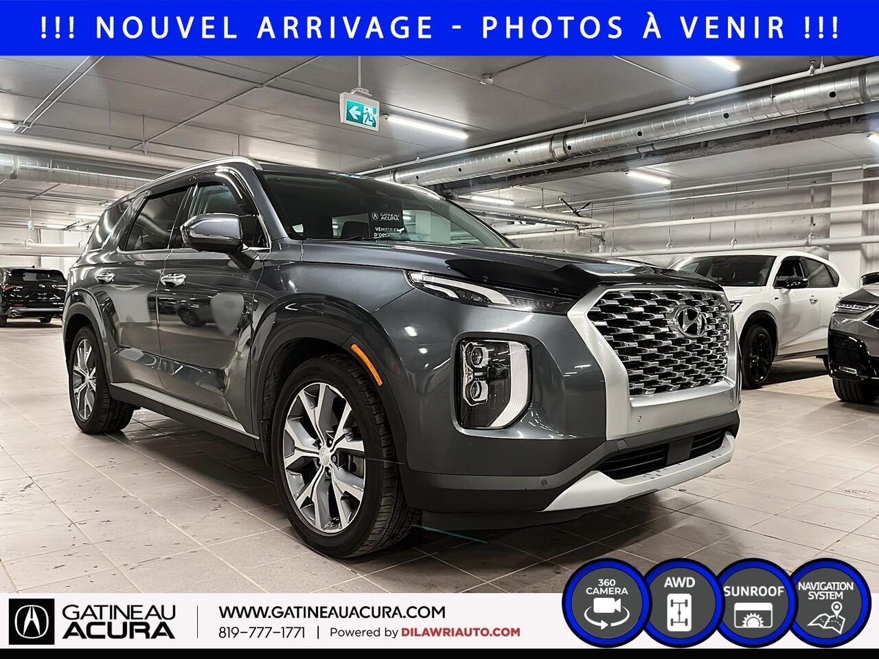 Hyundai Palisade Luxury 8 places AWD 2021 Gris Ottawa & Gatineau - photo #2