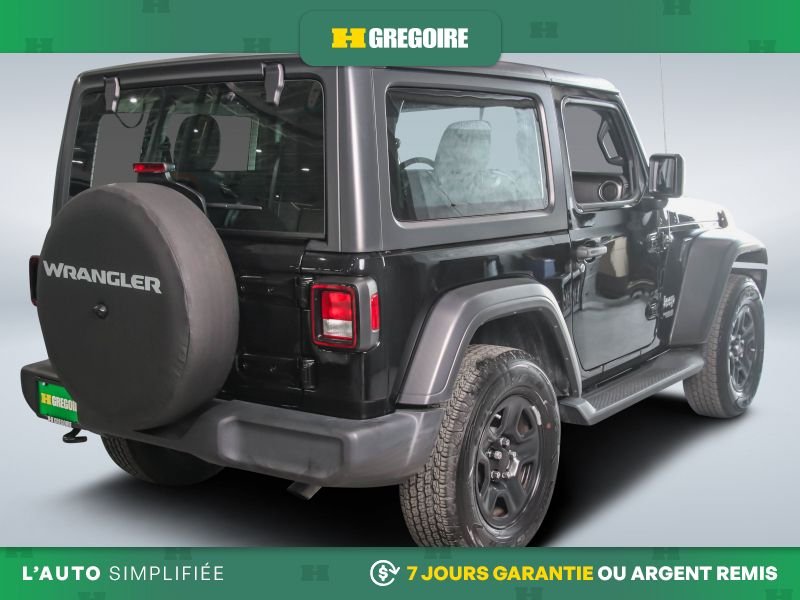 Jeep Wrangler 821782 | Sport 4WD AUTO A/C MAGS CAM RECUL BLUETOOTH 2019 Noir Laval - photo #7