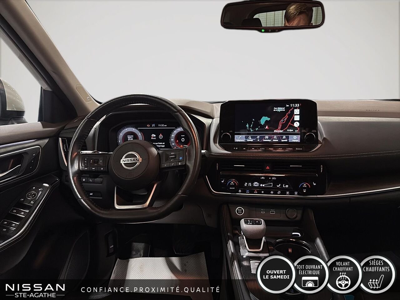 2021 Nissan Rogue TRACTION INTÉGRALE | TOIT OUVRANT PANORAMIQUE | CUIR | BOSE | UN SEUL PROPRIÉTAIRE White Saint-Jérôme - photo #9
