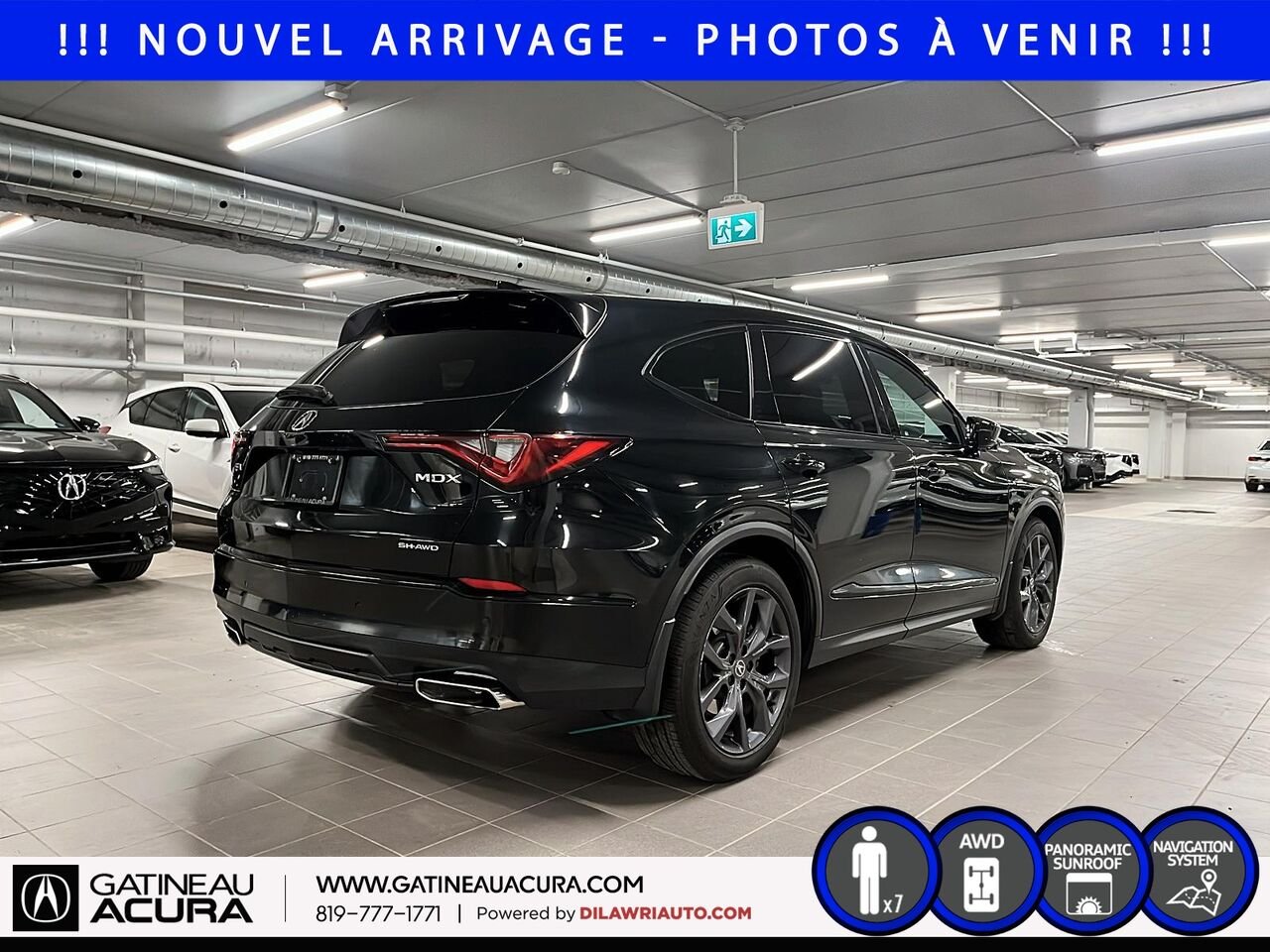 2022 Acura MDX A-Spec SH-AWD Black Gatineau - photo #4