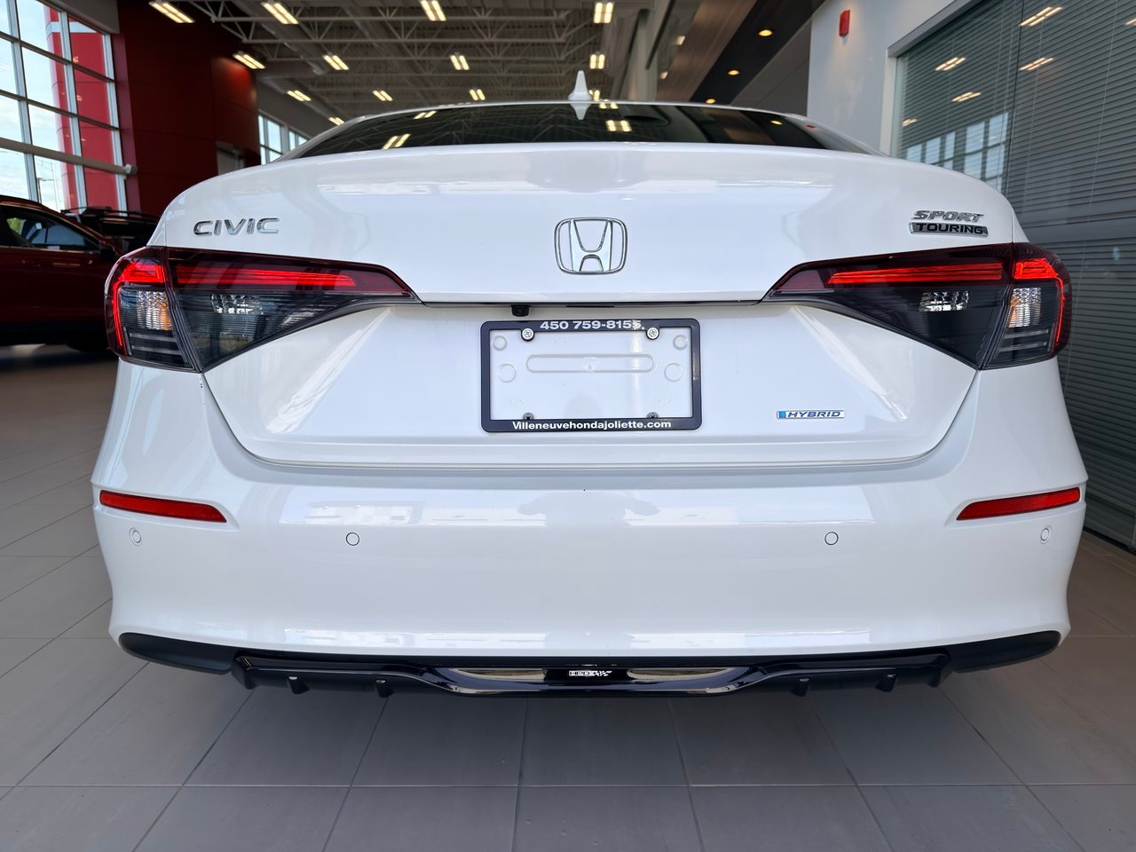 2025 Honda Civic Sedan Hybrid White Notre-Dame-des-Prairies - photo #10