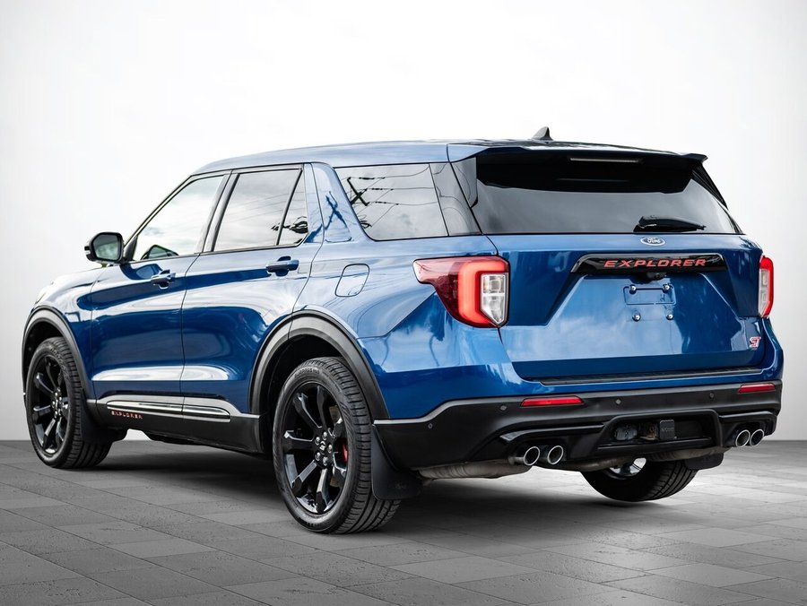 2021 Ford Explorer ST AWD CUIR TOIT PANO CAMERA 360 NAV ANTIVOL Blue