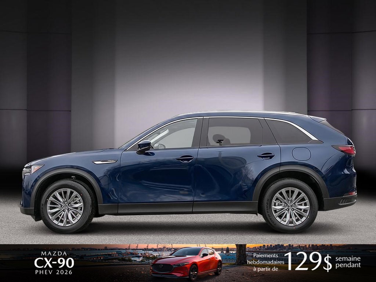 2026 Mazda CX-90 PHEV JM3KKCHA9T1382410 Deep Crystal Blue Mica Mirabel - photo #2