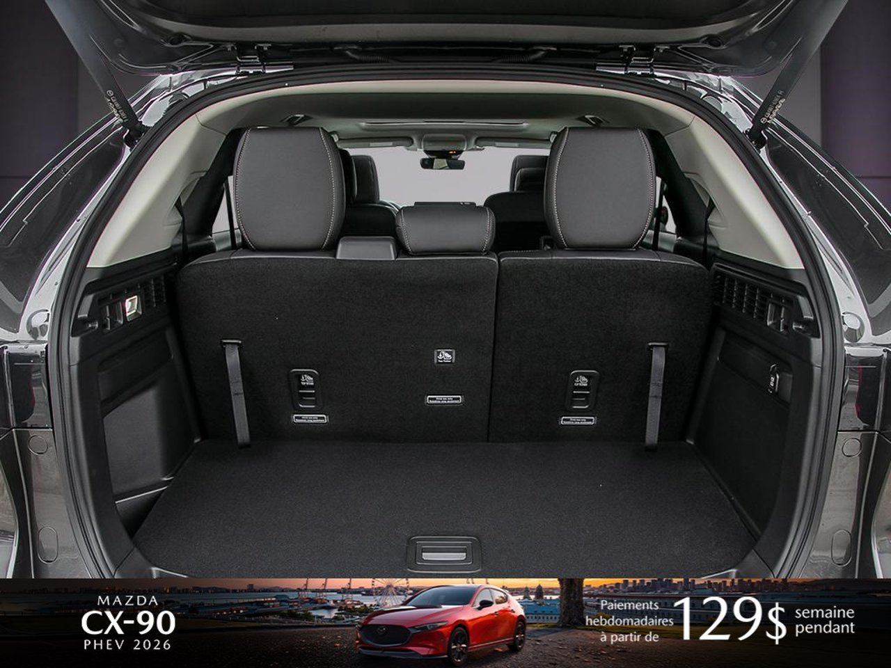 Mazda CX-90 hybride rechargeable JM3KKCHA5T1408937 2026 Gris mécanique métallisé Mirabel - photo #6