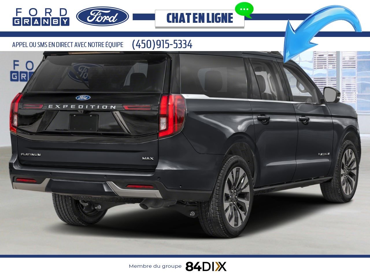 2025 Ford Expedition Agate Black Metallic Granby - photo #2