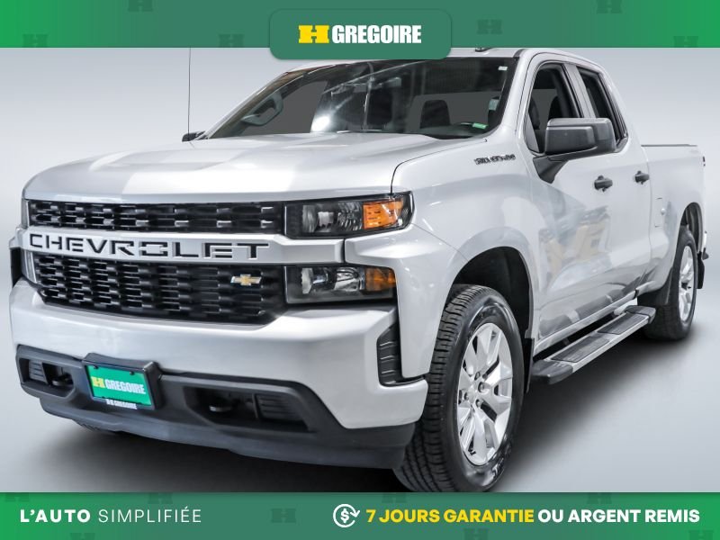 Chevrolet Silverado 1500 Custom 4x4 AUTO AC MAGS CAM RECULE BLUETOOTH 2021 Argent