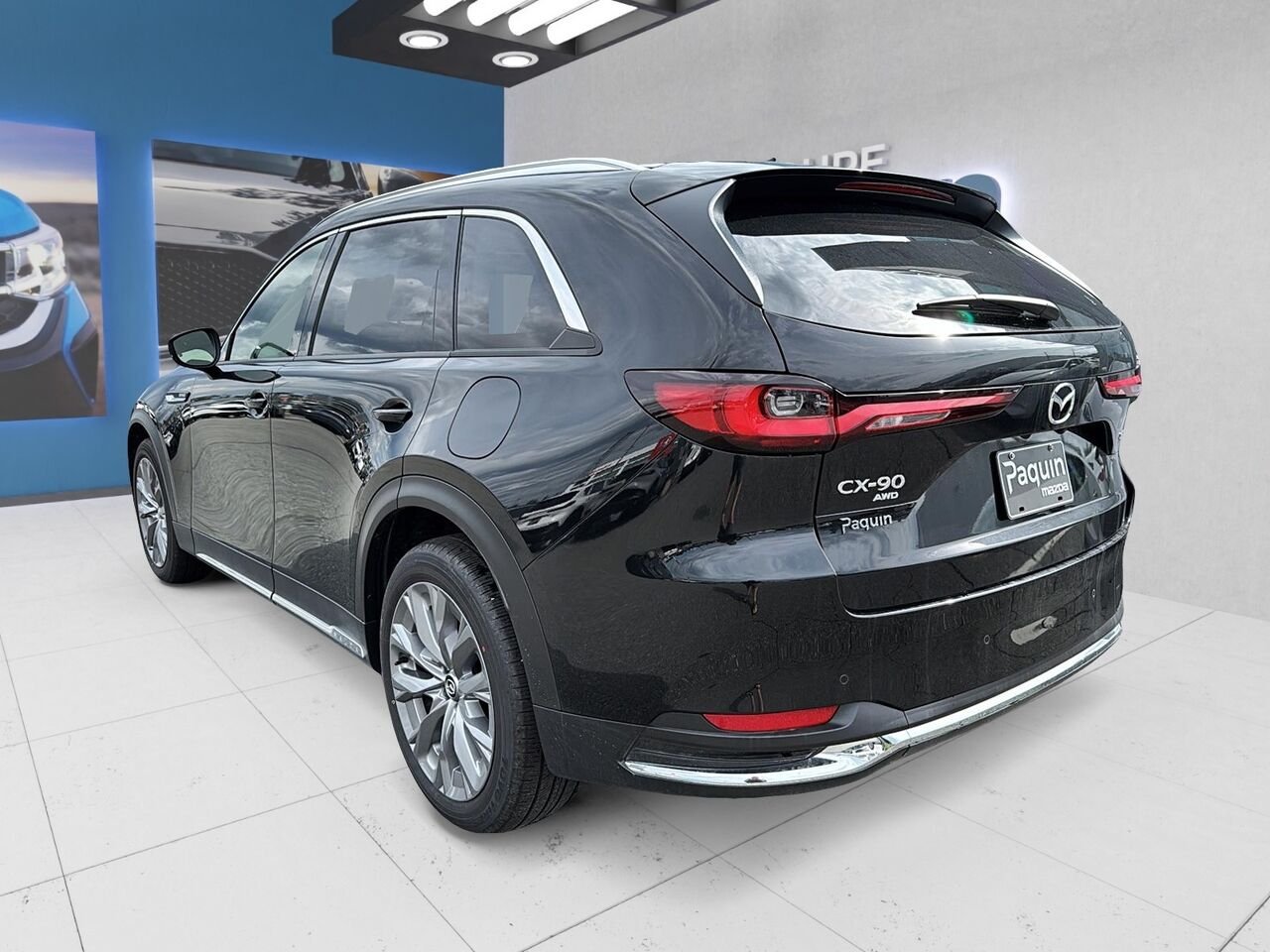 Mazda CX-90 hybride léger 2025 Noir Rouyn-Noranda - photo #4
