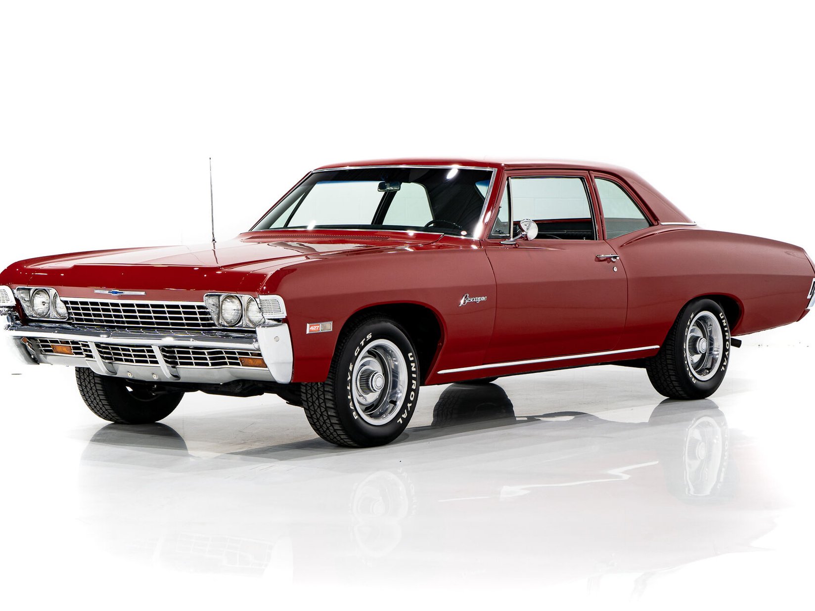 Chevrolet Biscayne **PRIX EN USD** L36 4 speed GM Canada paperwork 1968 Rouge Montréal - photo #0