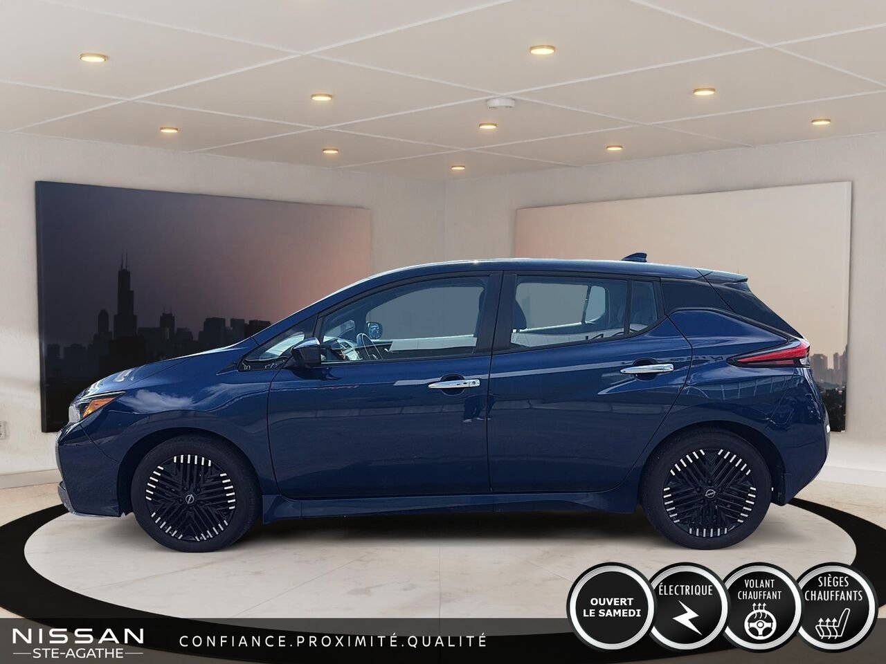 Nissan LEAF 2023 Bleu Ste-Agathe des Monts - photo #5