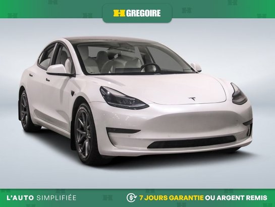 2021 Tesla Model 3 Standard Range AUTO A/C CUIR TOIT NAV MAGS CAM REC White