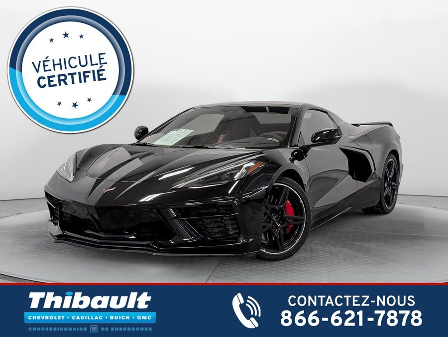 2022 CHEVROLET CORVETTE STINGRAY CABRIOLET 3LT Convertible Z51 Suspension Ajustable Black